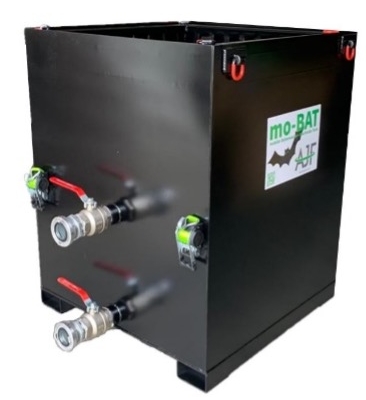 AJF Group Wasseraufbereitung mo-BAT Filtersack mobiler Abscheidebehälter Betonschlamm