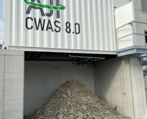 AJF Group Wasseraufbereitung Beton Industrie Container Filterpresse CWAS Filterkuchenaufbereitung