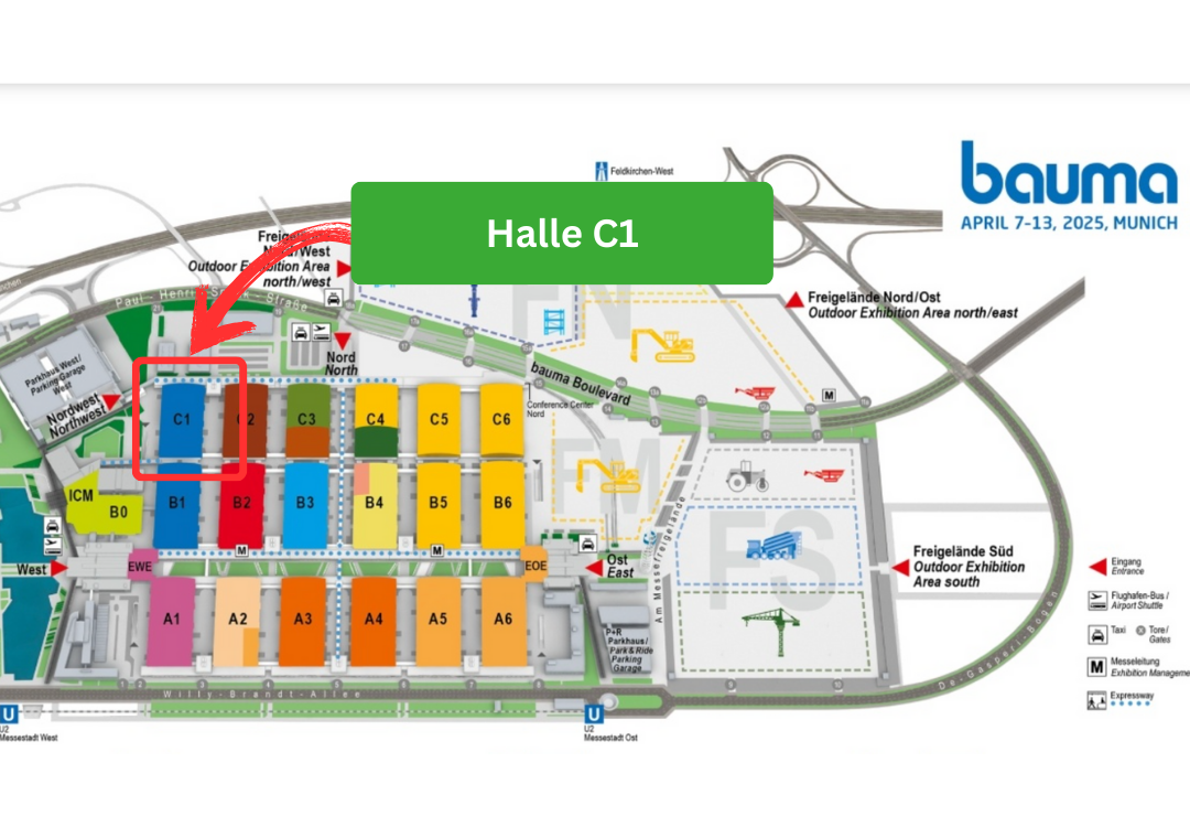 Lageplan AJF Group auf der Bauma 2022