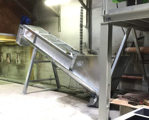 Recyclinganlage Rueckbeton Typ Auswaschschnecke