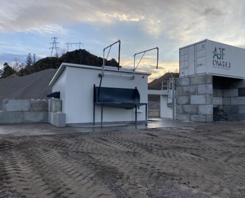 Betonrecyclinganlage Auswaschtrommel